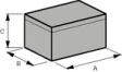 ABS 175/150 HT Junction Box with Lid 180 x 180 x 150 mm ABS