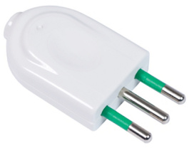 800-15, Mains Plug White Italian Plug, FME Fanton