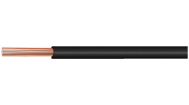 E 1619 BLACK [100 м], Hook Up Cable, 1.2 mm2, Black, Reel of 100 meter, Habia Cable