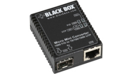 LMC4000AE, Gigabit PoE Media Converter, 1x RJ-45 / 1x SFP / Micro B, Black Box