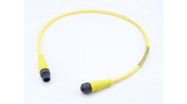 1200660686, Micro-Change (M12) Double-Ended Cordset 4 Poles Male (Straight) to Female (Straight) 22 AWG Yellow TPE Cable 0.6m, Molex