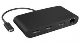 IB-DK406-TB3, Thunderbolt 3 Docking Station 2x DisplayPort/USB-A/RJ-45, ICY BOX