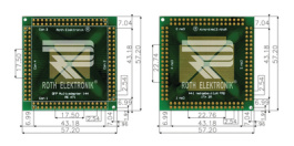RE471, Laboratory card FR4 Epoxide + chem. Ni/Au, Roth Elektronik