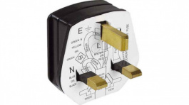 910.176, Mains Plug Black Type G, Bachmann