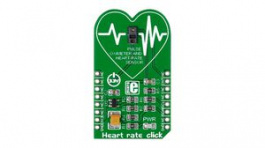 MIKROE-2000, Heart Rate Click Development Board 3.3V, MikroElektronika