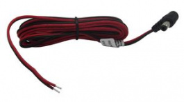 RND 205-01264, DC Connection Cable, 2.5x5.5x9.5mm Plug, Right Angle, 2m, RND Connect
