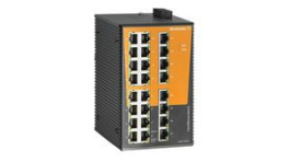 2682190000, Ethernet Switch, RJ45 Ports 24, 100Mbps, Unmanaged, Weidmuller