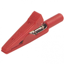 MA 1 S ROT / RED, Crocodile clip diam. 2 mm red, SKS Kontakttechnik