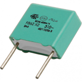 F862BZ564K310ALR0L, Конденсатор: полипропиленовый; Х2; 560нФ; 15мм; ±10%; 18x12x20мм, Kemet