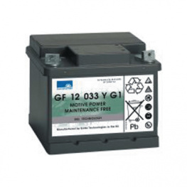 GF 12 033 Y 1, Lead-Acid Battery, 12 V 38 Ah, Exide
