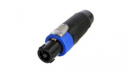 NLT4FXX-BAG, Cable Connector, Black, 4 Poles, Neutrik