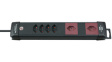 8002086 Outlet Strip, 6 (4 + 2 x 90°)xType 13 / Switzerland, 3 m