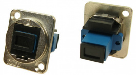 CP30215M, Fiber Optic Connector in XLR Housing 2 x SC Simplex SM FT nickel-plated, Cliff