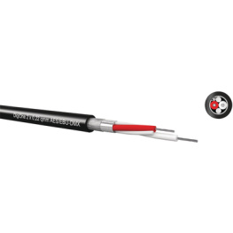 DIGIONE 2X0,22 MM2, Audio cable 2x0.22 mm2 black, Kabeltronik