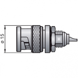 51S501-200N5, Male BNC connector BNC 50 Ohm, Rosenberger connectors