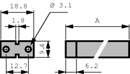 FS 85/70MM, Guide Rail 70 mm, Fischer Elektronik