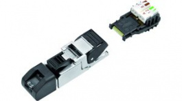 99 9647 810 04, RJ45 Cable Plug, Profinet, IDT, Poles 4, Binder