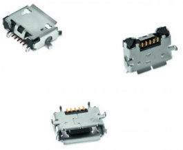 629105150921, Socket, 5, micro-USB AB SMD, WURTH Elektronik