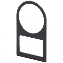 61-9980.0, Рамка с окошком; 61; O25мм; Корпус: черный; Мат-л: алюминий, EAO