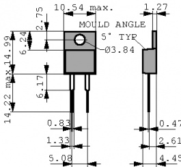 MHP20S0R022F, Power resistor 0.022 Ohm 20 W +- 1 %, BI Technologies
