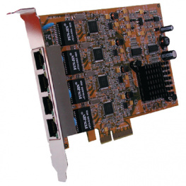 EX-6074, Network card PCI-E x4 4x 10/100/1000, Exsys
