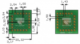 RE935-08E, Prototyping board FR4 Epoxide + chem. Au, Roth Elektronik