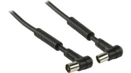 CSGP40120BK15, Coax Cable 120dB Coax Male - Coax Female 1.5m Black, Nedis (HQ)