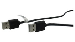 RND 765-00073, USB A Plug to USB A Plug Cable 1m Black, RND Connect