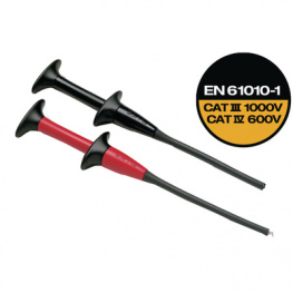 AC283, Pincer clips red/black, CAT IV 600 V / CAT III 1000 V, Fluke