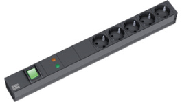 333.537, Power distribution unit, 1 Switch / Over Voltage Protection / Mains Filter, Bachmann