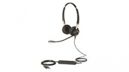 2499-829-309, Headset, BIZ 2400 II, Stereo, On-Ear, 6.8kHz, USB, Black, Jabra
