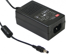 GS18A12-P1J, Блок питания: импульсный; 12ВDC; 1,5А; Вых:5,5/2,1; 18Вт; 0?50°C, MEAN WELL