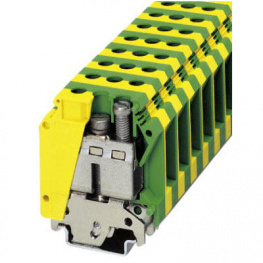 444019, Ground terminal block green-yellow 0.75...35 mm2, Phoenix Contact