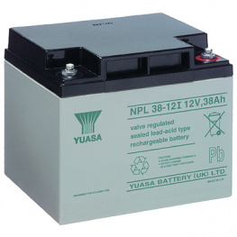 NPL38-12I, Lead-Acid Battery, 12 V 38 Ah, Yuasa