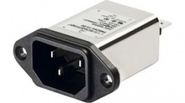 FN9244106, Power Inlet with Filter 1 A 250 VAC, Schaffner