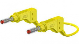 66.9407-05024, Safety Test Lead 500mm Yellow 600V Nickel-Plated, Staubli (former Multi-Contact )