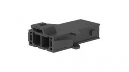 213814-1102, Mega-Fit, Plug Housing, Panel Mount, 2 Poles, 1 Rows, 5.7mm Pitch, Molex
