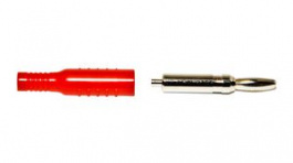 BU-P5169-2, Banana Plug, Red, 15A, 5kV, Nickel, MUELLER