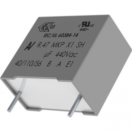 R474N247050A1K, X1 Capacitor,&nbsp;&nbsp;47 nF, 440 VAC, Kemet