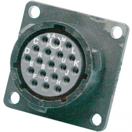UTS0104S, Panel mount female receptacle 4P, Souriau Esterline Sunbank