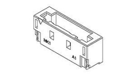 104127-0620, IllumiMate 1.00mm Pitch WTB Header SMD Single Row Vertical Side Lock 6 Circuits, Molex