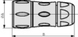 UTS6JC8E4S Coupling Socket UTS Hi Seal Poles=4 Female Housing size8