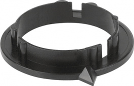 332.100, Nut cover with arrow black 20 mm, Mentor