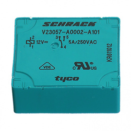 1393215-4, V23057-A0002-A101 PCB power relay 12 VDC 500 mW, Schrack / TE