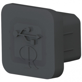 CP-USB-B, Protection plug for USB-B, Black, Essentra (former Richco)