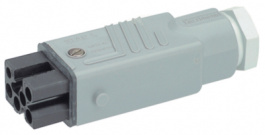 STAK 3 N GRAU/GREY, Cable box, 3p+E, Hirschmann