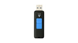 VF316GAR-3E, USB Stick with Slide-In Connector, 16GB, USB 3.0, Black / Blue, V7