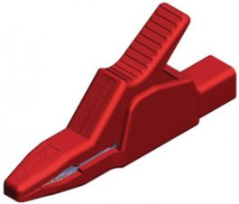 AK 2 B 2540 I RED, Crocodile clip diam. 4 mm red, SKS Kontakttechnik