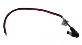 RND 205-01259, DC Connection Cable, 2.1x5.5x9.5mm Plug, Right Angle, 300mm, RND Connect