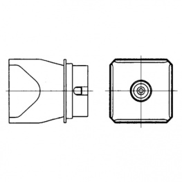 NQ40, Quad Nozzle, 26 mm x 26 mm, Weller